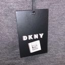 DKNY Womens Sweater Pullover Long Sleeves Tunic Contrast Trim Gray Pink Small Photo 5