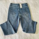 Boohoo NWT  High Rise Straight Leg Cut Off Denim Jeans Size 8 Petite Photo 6