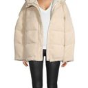 Good American NWT  Faux Shearling Cocoon Puffer Jacket in Tusk 4 XL Photo 0