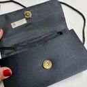 Chateau Vintage  Black Satin Beaded Clutch Purse Photo 14