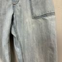 Gap  Women’s Slouchy Cropped Light Wash Denim Overalls - Size M Photo 6