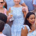 Blue And White Mini Dress Photo 2