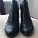 Andrew Geller KEIRA ANKLE BOOTS BLACK BLOCK HEEL SIZE 11 Photo 3