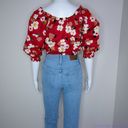 Kate Spade NWT  Botanical garden aperitif top, Red and White Photo 3