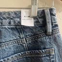 Good American Women's 90s Mom Jeans Size 6/28 Straight Leg Denim Ripped Knee NWT Photo 9