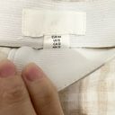 H&M  Light Beige / Plaid Linen-blend Shorts Size 12 gingham pattern Photo 3