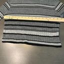 Abound  Womens Gray Shirt Size‎ Medium Striped Long sleeved Light Weight Photo 5