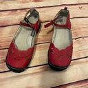 Jbu  Red Deep Sea Encore Mary Jane Shoes, Size 7M Photo 3