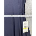 Karen Kane  Women's Shift Dress Solid Blue Scoop Neck Size Medium Relaxed USA Photo 5