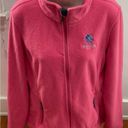 Port Authority  pink value fleece embroidered full zip jacket, size L outdoor Photo 6