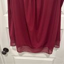 Carmen Marc Valvo Carmen by  Maroon Sleeveless Blouse 2X Photo 6