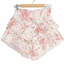 MOTHER Denim NEW  The Ruffle Tiered Mini Skirt Floral Aloha Print Women’s Size 26 Photo 2