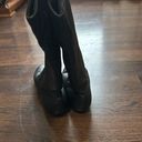 Passports  Vintage Leather Knee High Angled Boots Black 8.5 Photo 3