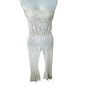 We Are HAH Free People All Tied Up Convertible Lace Pant Jumpsuit Ivory SZ S NWT White Photo 5