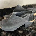 Eileen Fisher  Black Textile Upper Wedge Slingback Women's Shoes Size 8 Photo 4