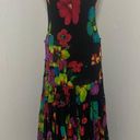 Jones New York Women’s Black Watercolor Floral Inner Lining Maxi Dress Sz 10 EUC Photo 5