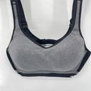 Avia  Womens Sports Bra Padded Comfy Support Active Gray Black Size 38C Photo 9