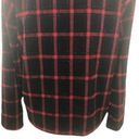 Christopher & Banks Vintage 90’s  Black Red Plaid Glitter Blazer Jacket Size M Photo 11