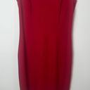 Escada Red Sleeveless Sheath Dress Photo 2