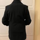 Croft & Barrow  Black Pea Coat - Large Photo 2