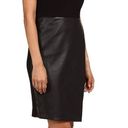 Calvin Klein Black Vegan Leather Dress Photo 1