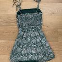 Dress Forum  Paisley Tie Shoulder Mini Dress in Green Photo 4