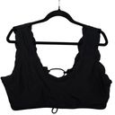 SheIn  Black Lace-Up Swim Crop Top 3XL Photo 2