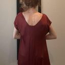 The Row Brick Red Silk Top w/ Low Back Photo 1