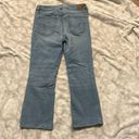 American Eagle  Stretch Hi Rise Kick Crop Jeans Size 10 Distressed Photo 8