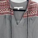 Veronica Beard 100% Silk Gingham Boho Peasant Blouse Top Size 8 Photo 8