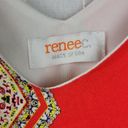 Renee C . Womens Shift Dress Size L Red Bandana Print Spaghetti Strap Scoop Neck Photo 1