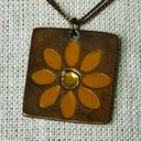 Cookie Lee Vintage  Copper Tone Necklace with Daisy Embellishment 90's Photo 1