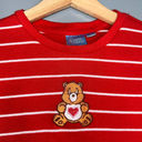 Care Bears Tinderheart Bear Striped Ribbed Baby Tee Size Small Red/White Photo 2