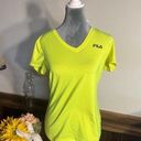 FILA Neon yellow  V-neck shirt Photo 0