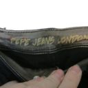 Pepe Jeans  London‎ Black Denim Knee Length Short Size 27 Photo 4