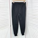 Bebe  Sport Rainbow Sequin Logo Fleece Jogger Pants Black Small Photo 1