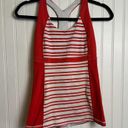 Lululemon  Run Fast Track Tank Top Built In Bra Red And White Stripe Photo 0