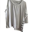 Nanette Lepore Nanette Lapore asymmetrical laced up side sweatshirt Photo 5