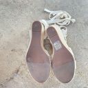 J.Crew  Lace-Up Canvas & Leather Espadrille Wedges size 9 Photo 7