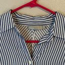 Vince [] Stripe Shirt Dress with Twist Front-Size 6 Photo 8