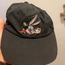 Looney Tunes Vintage 90s taz & Tweety Bird Snapback Hat Black , Clean Photo 0