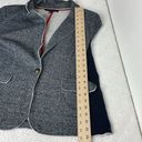 Tommy Hilfiger  Soft Fabric Mix Media Cotton Mix Blazer raw hem size Large Photo 13