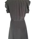 Equipment  Femme Danette 100% Silk Black Short Everyday Dress Size 8 Photo 6