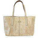 Tod's Genuine Python Snake Skin Cream White Tote Bag - Exotic Leather Handbag Photo 0