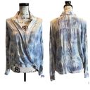 Young Fabulous and Broke YFB  Tie Dye Surplice SOHO Top Shirt Blouse Sexy NWT Photo 10