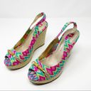 Harper Elaine Turner  Batik Print Wedge Sandals 8 Photo 1