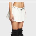 Dolls Kill White Pleated Mini Skirt Photo 1