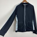 Alo Yoga Alo Track Jacket Womens XXL Black Full Zip Up Coolfit‎ Colorblock Pockets Active Photo 4