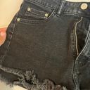 ZARA Black Denim Shorts Photo 2