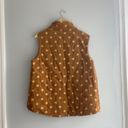 easel Brown Polka Dot Corduroy Vest Photo 6